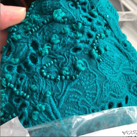 🌿Anthropologie Maeve Karine Beaded Lace Top 🌿 0022 - Picture 4 of 8